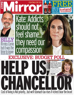 Cover of Daily Mirror (Northern Ireland)