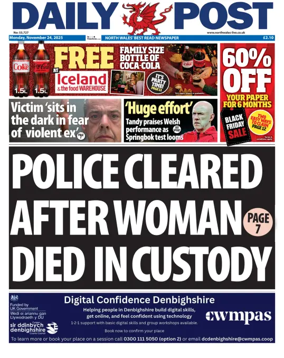 Cover of Daily Post (North Wales)