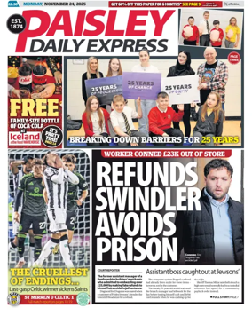 Cover of Paisley Daily Express