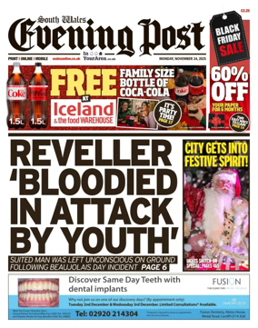 Cover of South Wales Evening Post