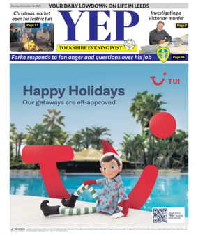 Cover of Yorkshire Evening Post