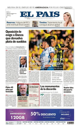 Cover of El Pais (Uruguay)