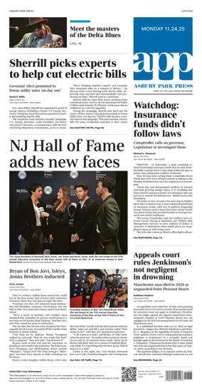 Cover of Asbury Park Press