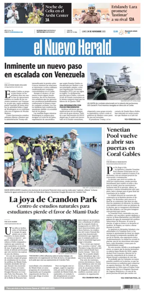 Cover of El Nuevo Herald