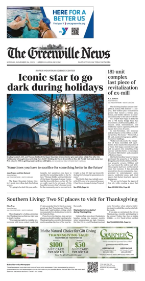 Cover of The Greenville News