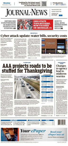 Cover of Hamilton Journal News