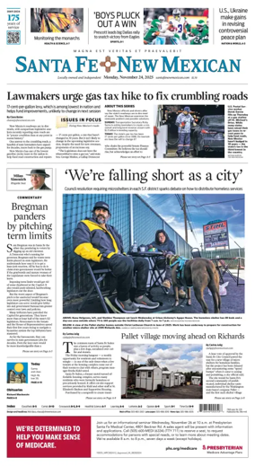 Cover of Santa Fe New Mexican