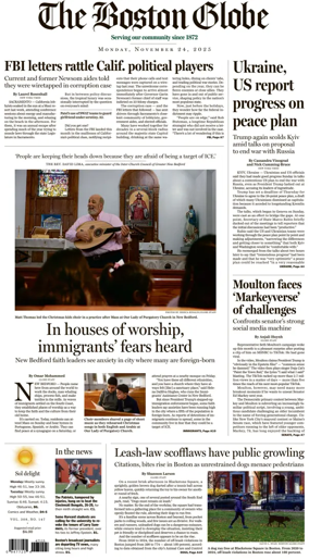 Cover of The Boston Globe