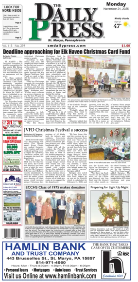 Cover of The Daily Press