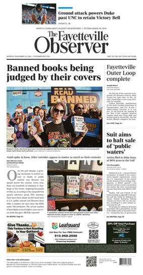 Cover of The Fayetteville Observer