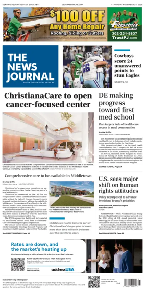 Cover of The News Journal