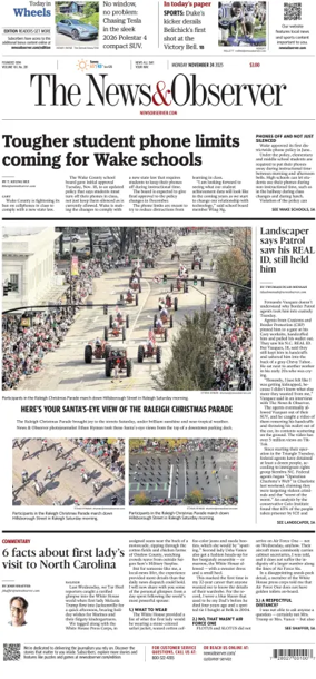 Cover of The News & Observer