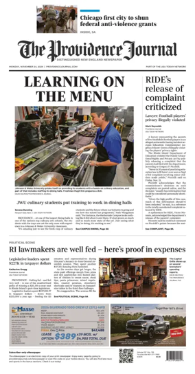 Cover of The Providence Journal