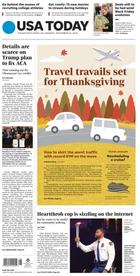 Cover of USA TODAY US Edition