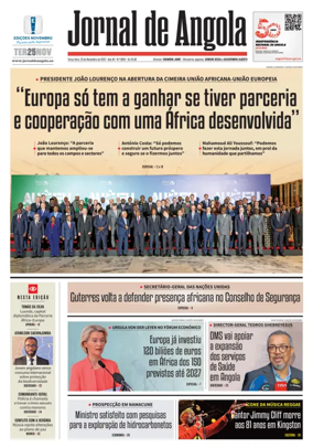 Cover of Jornal de Angola