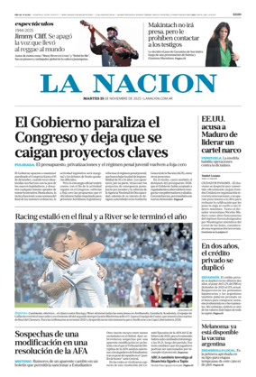 Cover of La Nacion