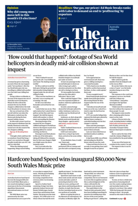 Cover of The Guardian Australia