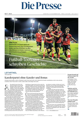 Cover of Die Presse