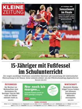 Cover of Kleine Zeitung Kaernten