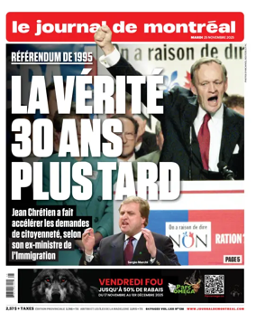 Cover of Le Journal de Montreal