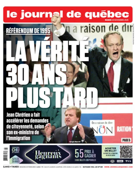 Cover of Le Journal de Quebec