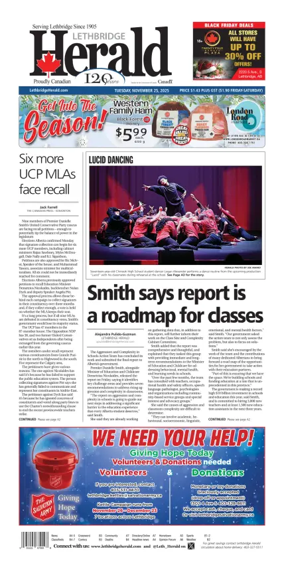 Cover of Lethbridge Herald