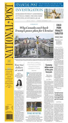 Cover of National Post - (National Edition)