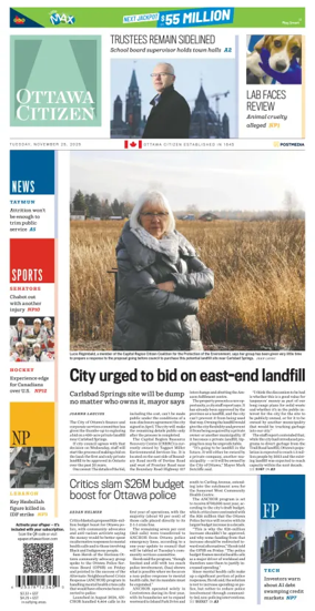 Cover of Ottawa Citizen