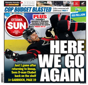Cover of Ottawa Sun