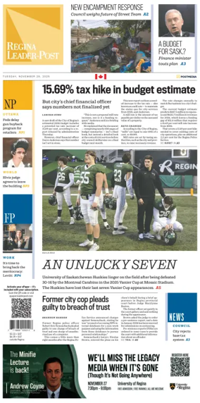 Cover of Regina Leader-Post