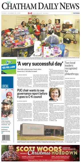 Cover of The Chatham Daily News