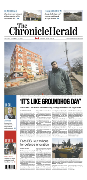 Cover of The Chronicle Herald (Provincial)