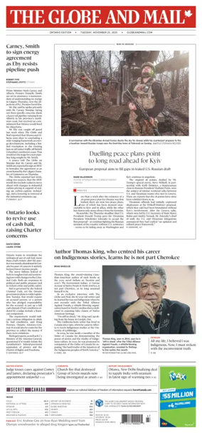 Cover of The Globe and Mail Metro (Ontario Edition)