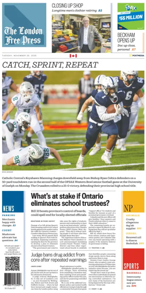 Cover of The London Free Press