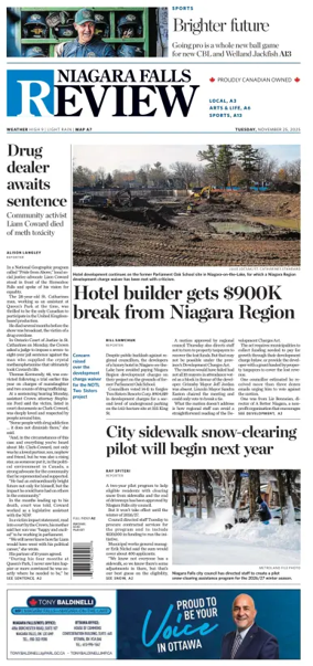 Cover of The Niagara Falls Review