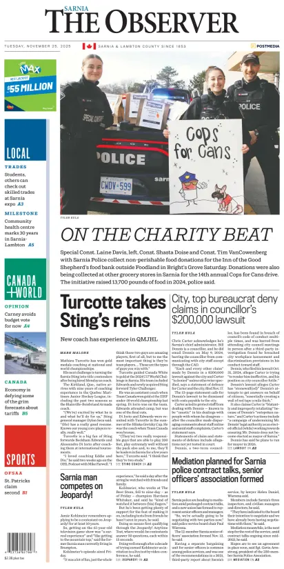 Cover of The Observer (Sarnia)