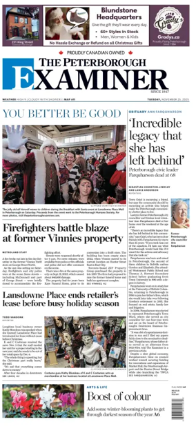 Cover of The Peterborough Examiner