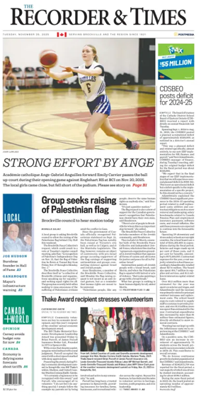 Cover of The Recorder & Times (Brockville)