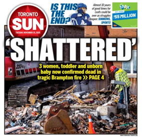 Cover of Toronto Sun