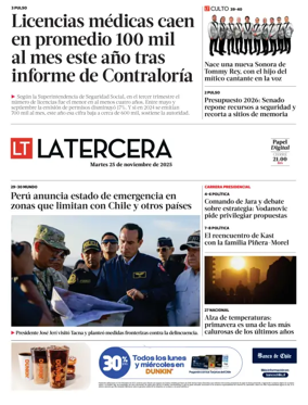 Cover of La Tercera
