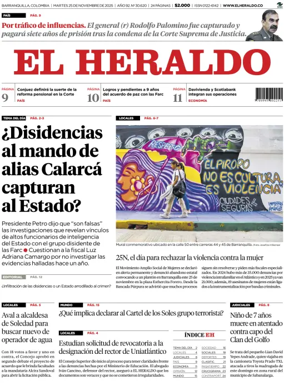 Cover of El Heraldo (Colombia)