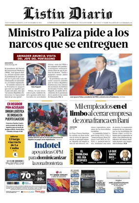 Cover of Listin Diario