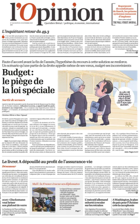 Cover of L'Opinion