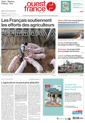 Cover of Ouest France (Caen)