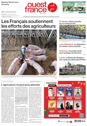 Cover of Ouest France (Nantes / Nord-Loire)