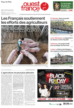 Cover of Ouest France (Pornic / Pays de Retz)