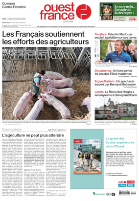 Cover of Ouest France (Quimper)