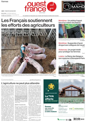 Cover of Ouest France (Vannes)