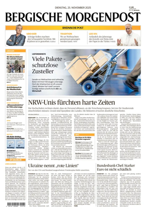 Cover of Bergische Morgenpost Wermelskirchen/Hückeswagen/Radevormwald
