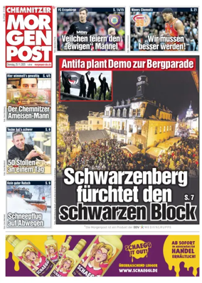 Cover of Chemnitzer Morgenpost